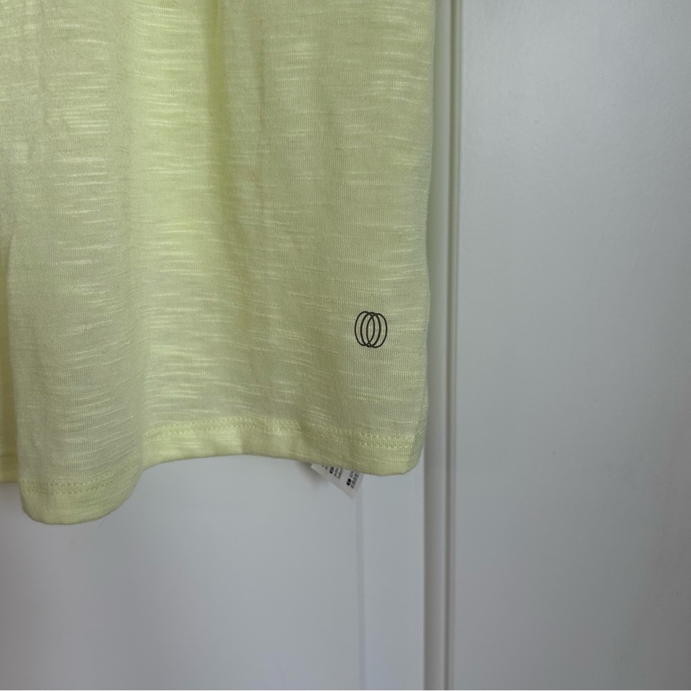 Balance Collection Women’s Split Back Young Wheat Yellow Tank NWT - Size L - Picture 2 of 7